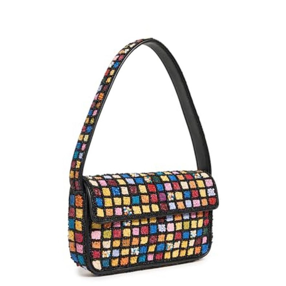 STAUD Tommy Beaded Bag Dance Floor